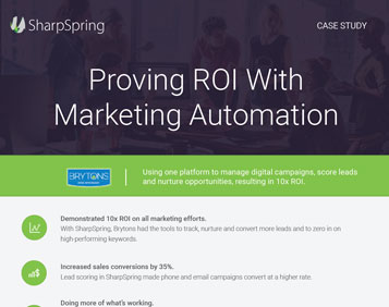 Proving

							ROI With Marketing Automation